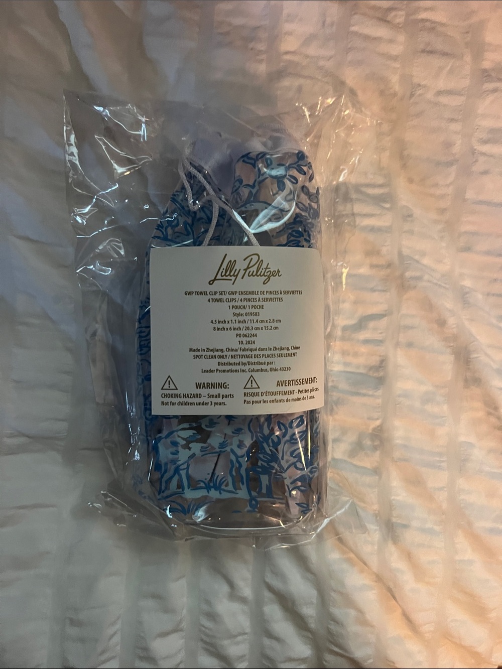 Lilly Pulitzer Blue Floral Print Men’s Casual Socks